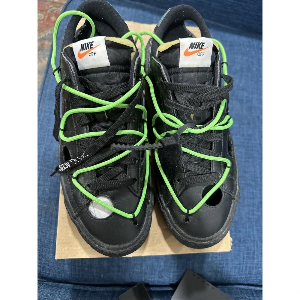 Off-White x Nike Blazer Low Black-Brand Size 8.5